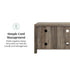 Mueble de TV con puerta de granero