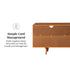 Consola de TV de madera maciza con 3 cajones Sloane
