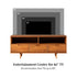 Consola de TV de madera maciza con 3 cajones Sloane