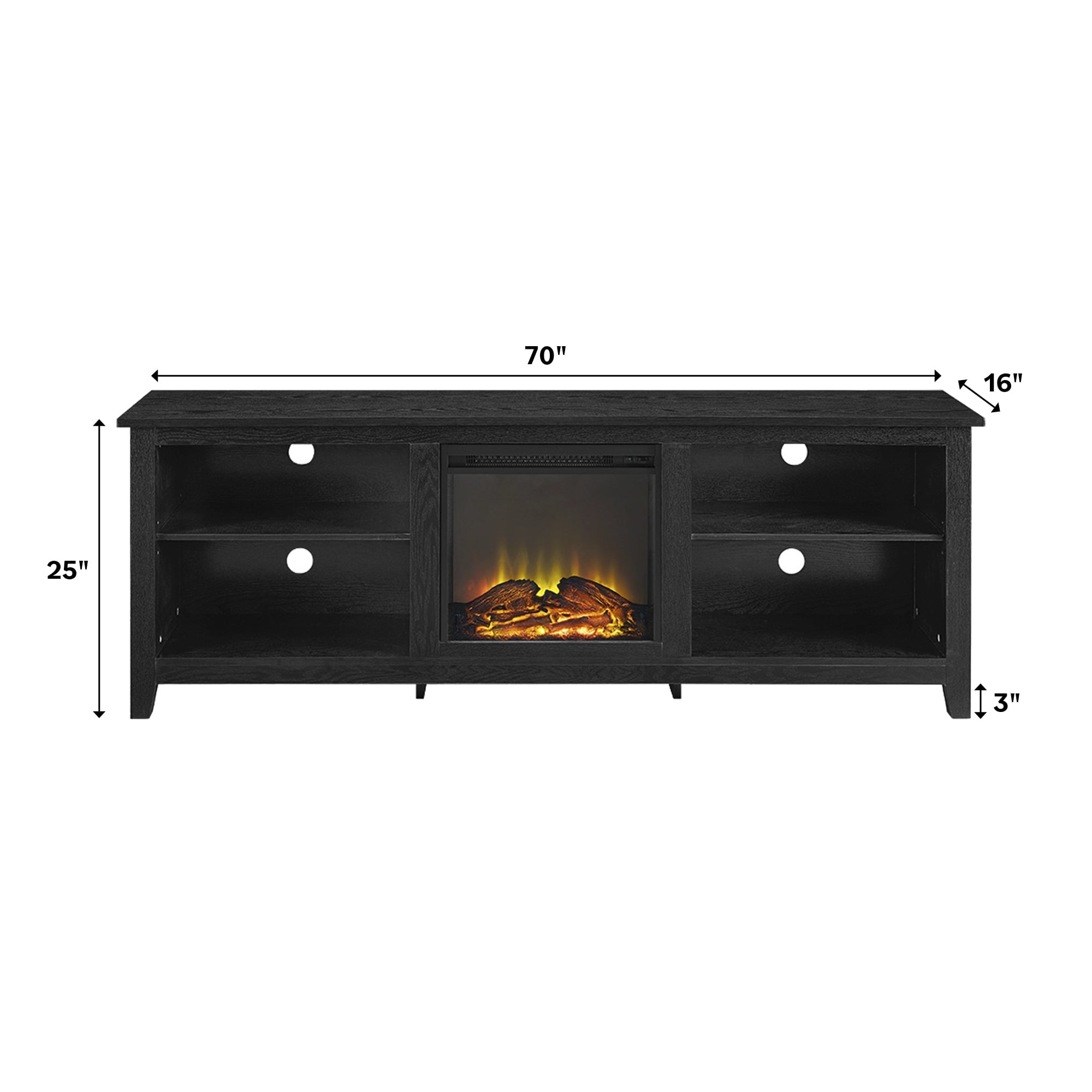 Mueble de TV con chimenea Essential