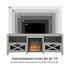 Mueble de TV con chimenea rústica de 70" de Farmhouse Abilene