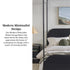 Cama Queen con dosel de madera y metal estilo moderno Metro