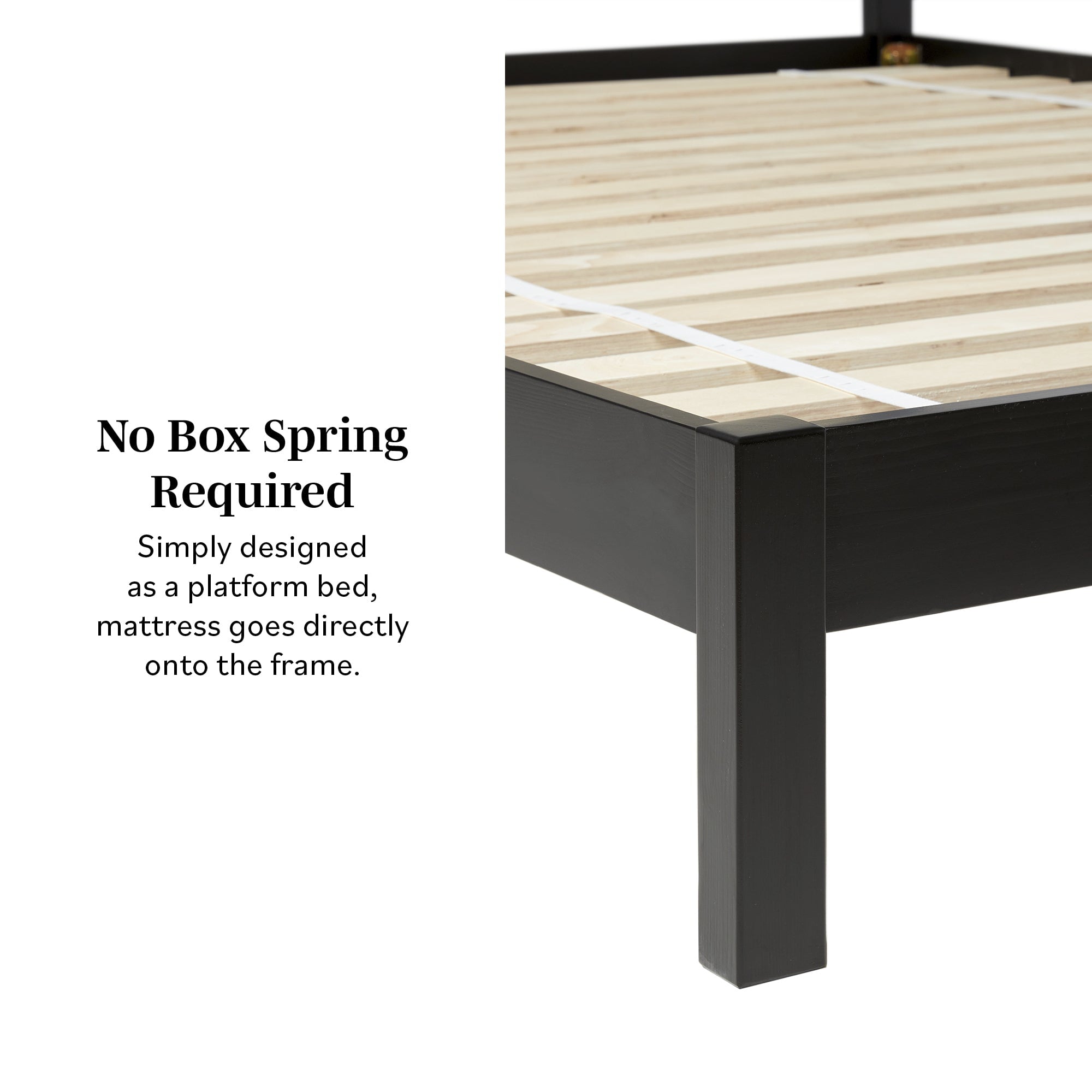 Cama Yasmina con plataforma de madera maciza y paneles de ratán (tamaño Queen o King)