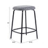 Taburete de bar Mutt Simple con asiento tapizado, juego de 2