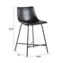 Colección de asientos industriales de piel sintética Xuma Urban (silla de comedor o taburete de bar), juego de 2