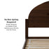 Cama Elias de madera maciza con cabecero arqueado