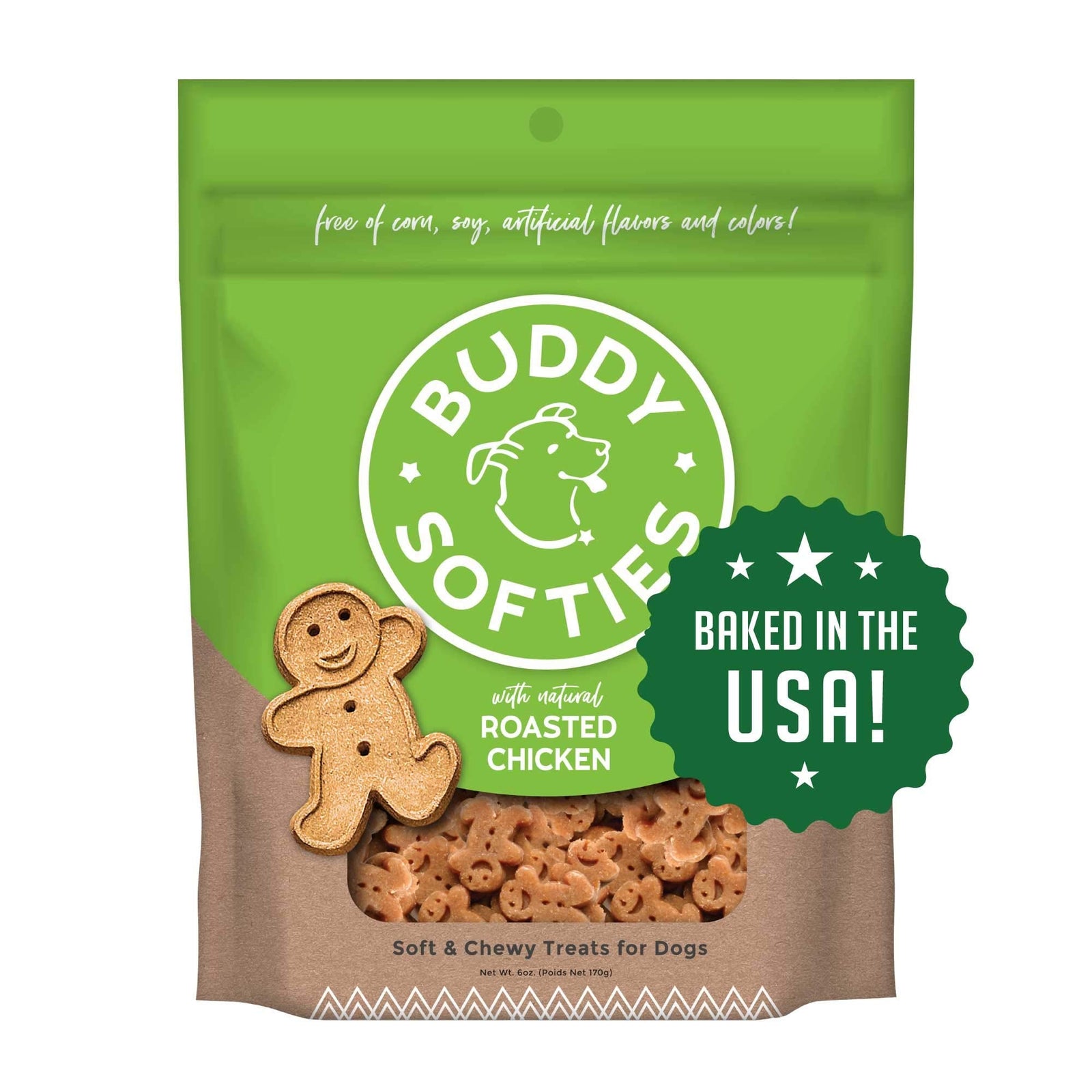 Galletas Buddy sabor carne asada - 5 oz, caja de 12