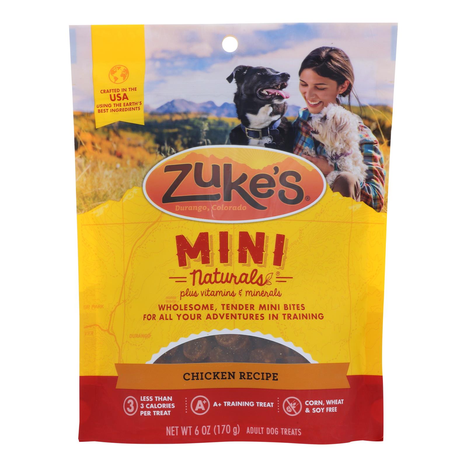 Zuke's Mini Naturals - Golosinas de pollo para perros, 177 g (paquete de 12)