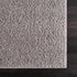 Alfombra peluda lavable Judy de color gris liso