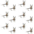 Adams Classic Dry Fly - 1 Dozen Flies Hook Size 10