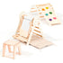4 in 1 Montessori Climbing Set: Pikler Triangle, Arch, Slide Board, and Cushion for Toddlers (1–3 Years)