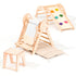 4 in 1 Montessori Climbing Set: Pikler Triangle, Arch, Slide Board, and Cushion for Toddlers (1–3 Years)