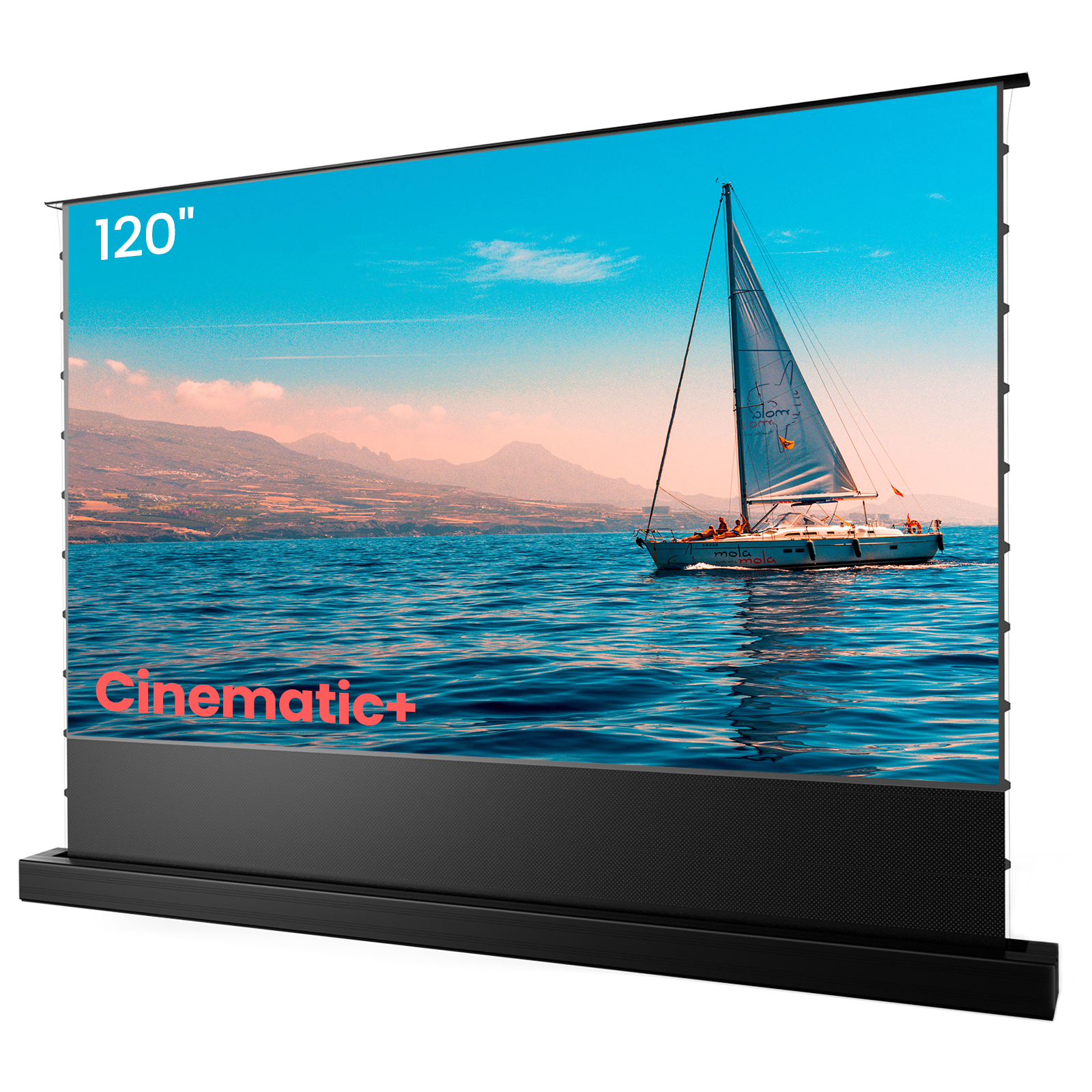 100''-130'' AWOL Vision Cinematic+ ALR Motorized Floor Rising Acoustic Screen