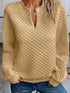 Cozy Quilted Knit Top
