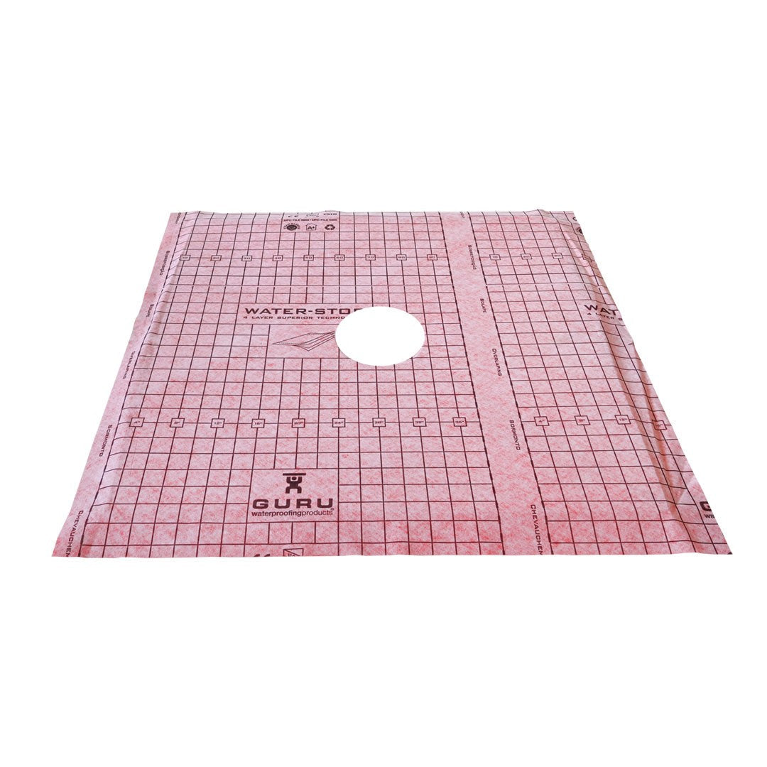 Guru Superkit Square Shower Tray 48"X 48" Center PVC