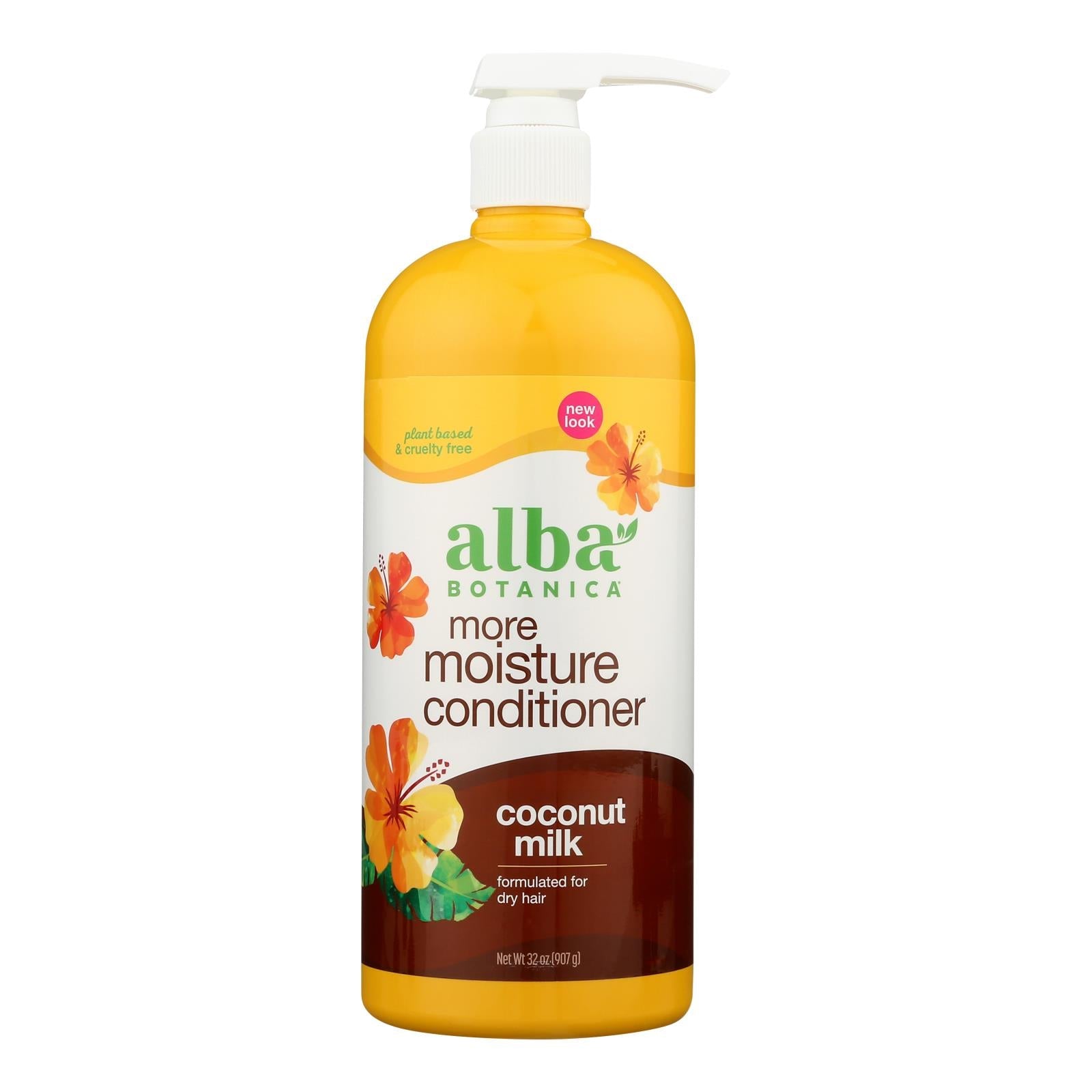 Alba Botanica Acondicionador de leche de coco hawaiano - 32 Oz 