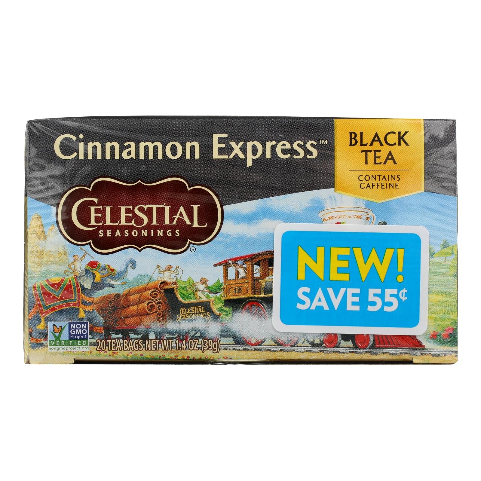 Celestial Seasonings Cinnamon Express Herbal Tea, 20 Tea Bags (Pack of 6)