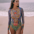 Wealth Swimsuit With Sleeves