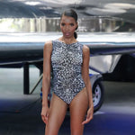 Meow Sleeveless Swimsuit