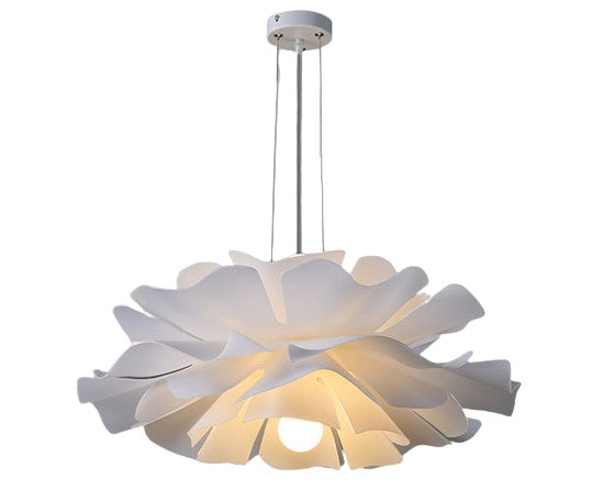Lámpara colgante de techo LED moderna con forma de flor para sala de estar