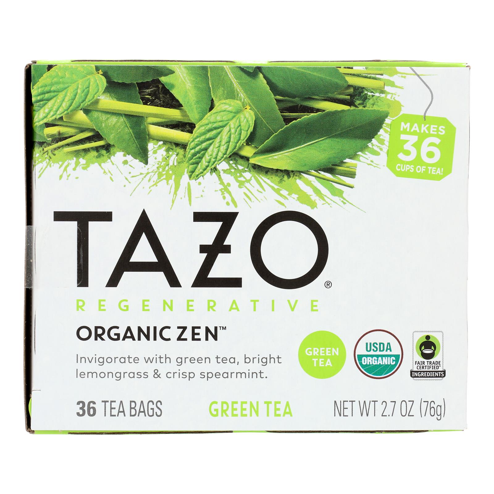 Té Tazo Zen - Mezcla Revitalizante (144 bolsitas de té, 4 paquetes de 36) 