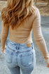 Form-Fitting Ribbed Knit Top