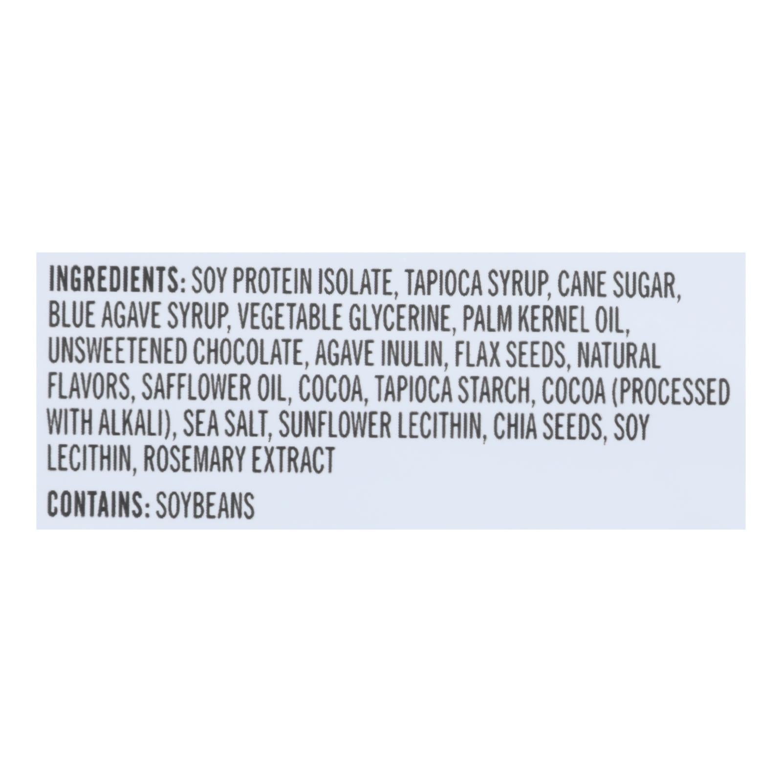 Barra de proteína masticable Pro Bar con núcleo de chocolate y menta orgánica - 2.46 oz - Caja de 12