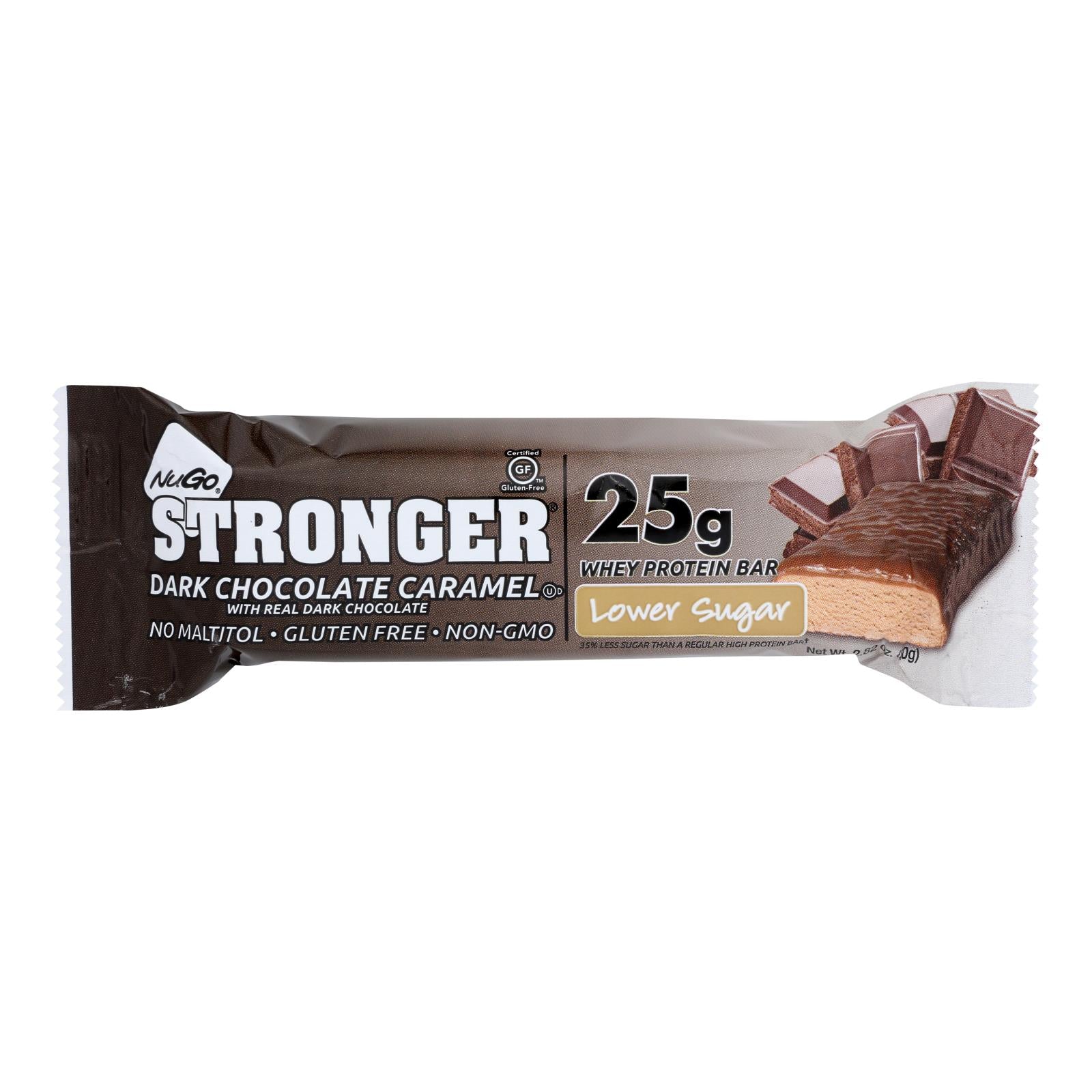 Barra nutricional de chocolate negro Nugo - 2.82 oz - 12 unidades