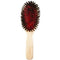 Bass Brushes Large Oval Cushion Style 100 Wild Boar Bristles Beveled Wood Handle