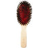 Bass Brushes Large Oval Cushion Style 100 Wild Boar Bristles Beveled Wood Handle