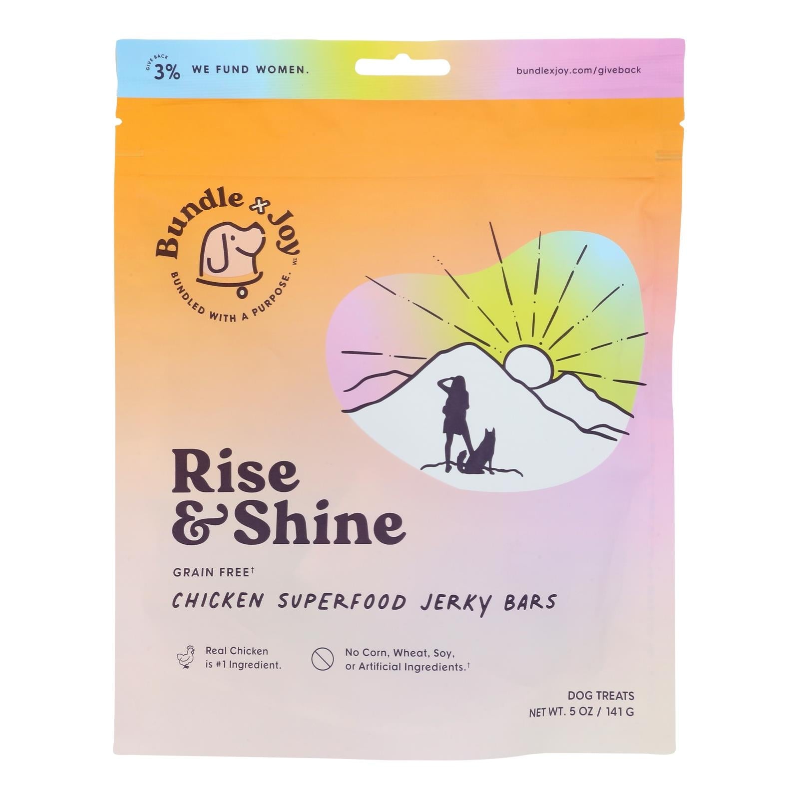 Barra de pollo con golosinas para perros Joy, 5 oz (paquete de 6)