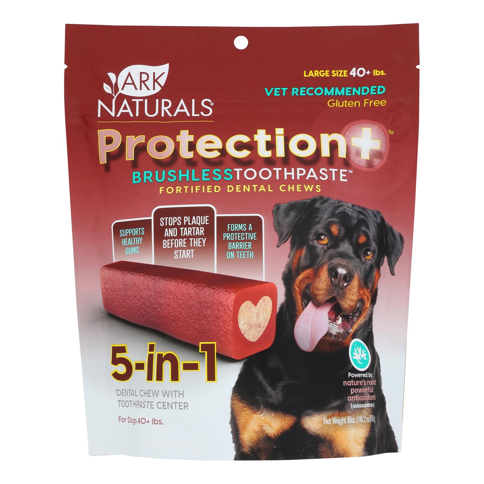 Pasta dental sin cepillo Ark Naturals para el control de la placa, 18 oz