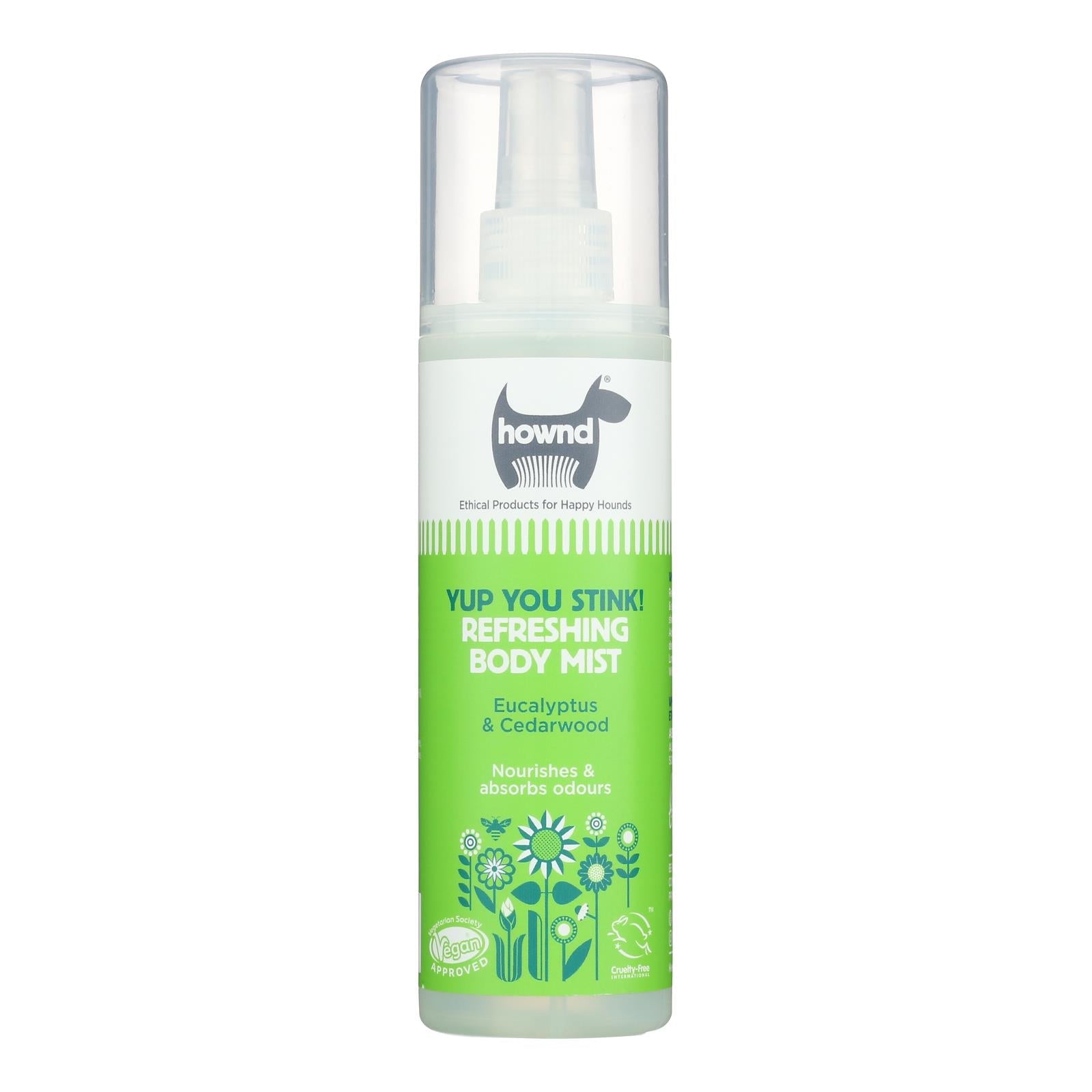 Bruma corporal acondicionadora Hownd para perros, 250 ml (paquete de 6)