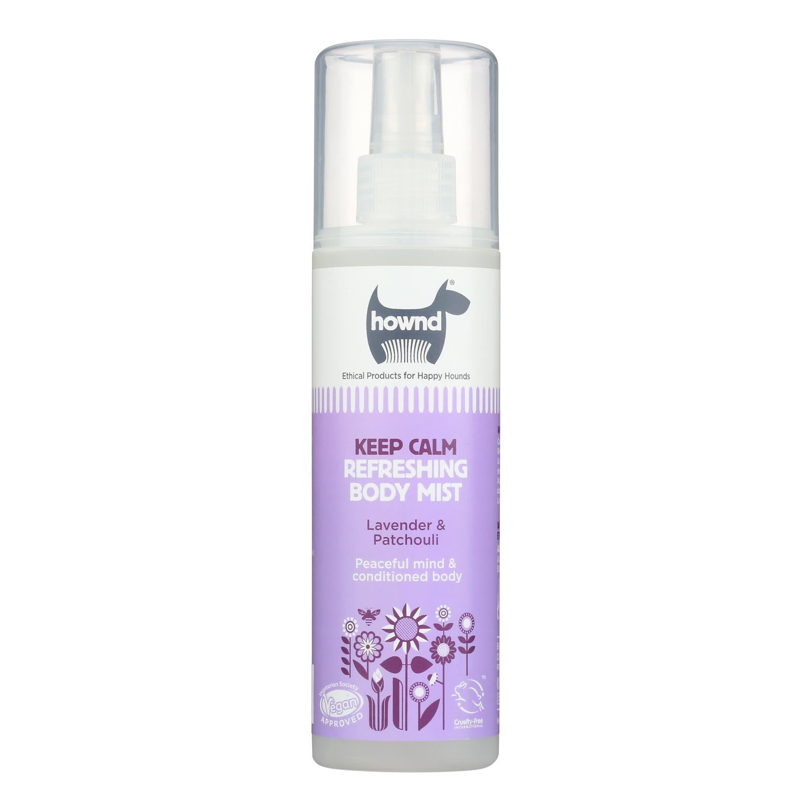 Bruma corporal calmante Hound Refresh para perros - 8.5 onzas líquidas, caja de 6