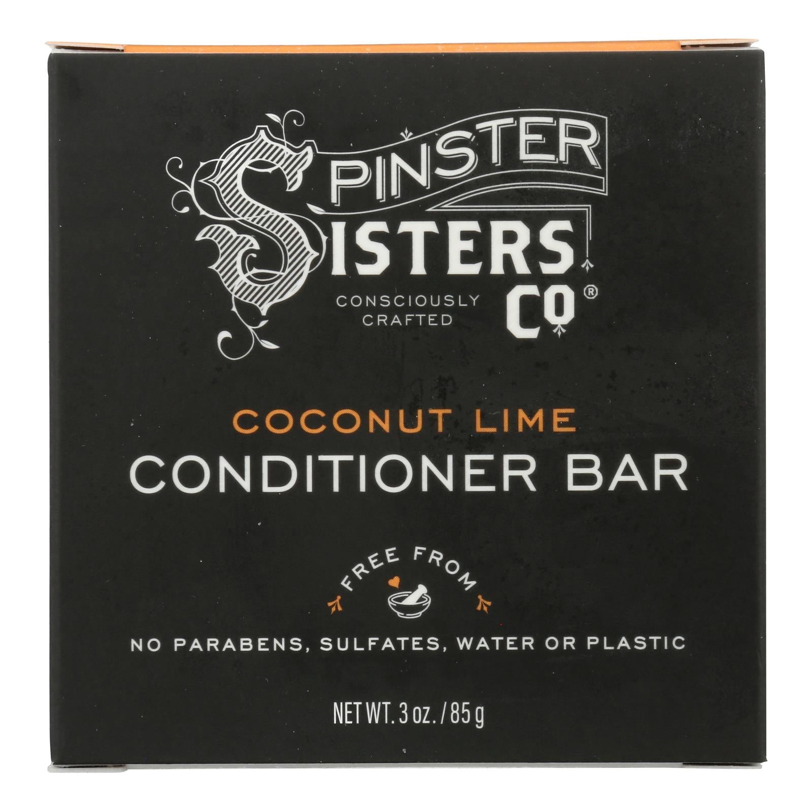Acondicionador para el cabello Spinster Sisters Company - Coco y lima brasileño - 85 ml