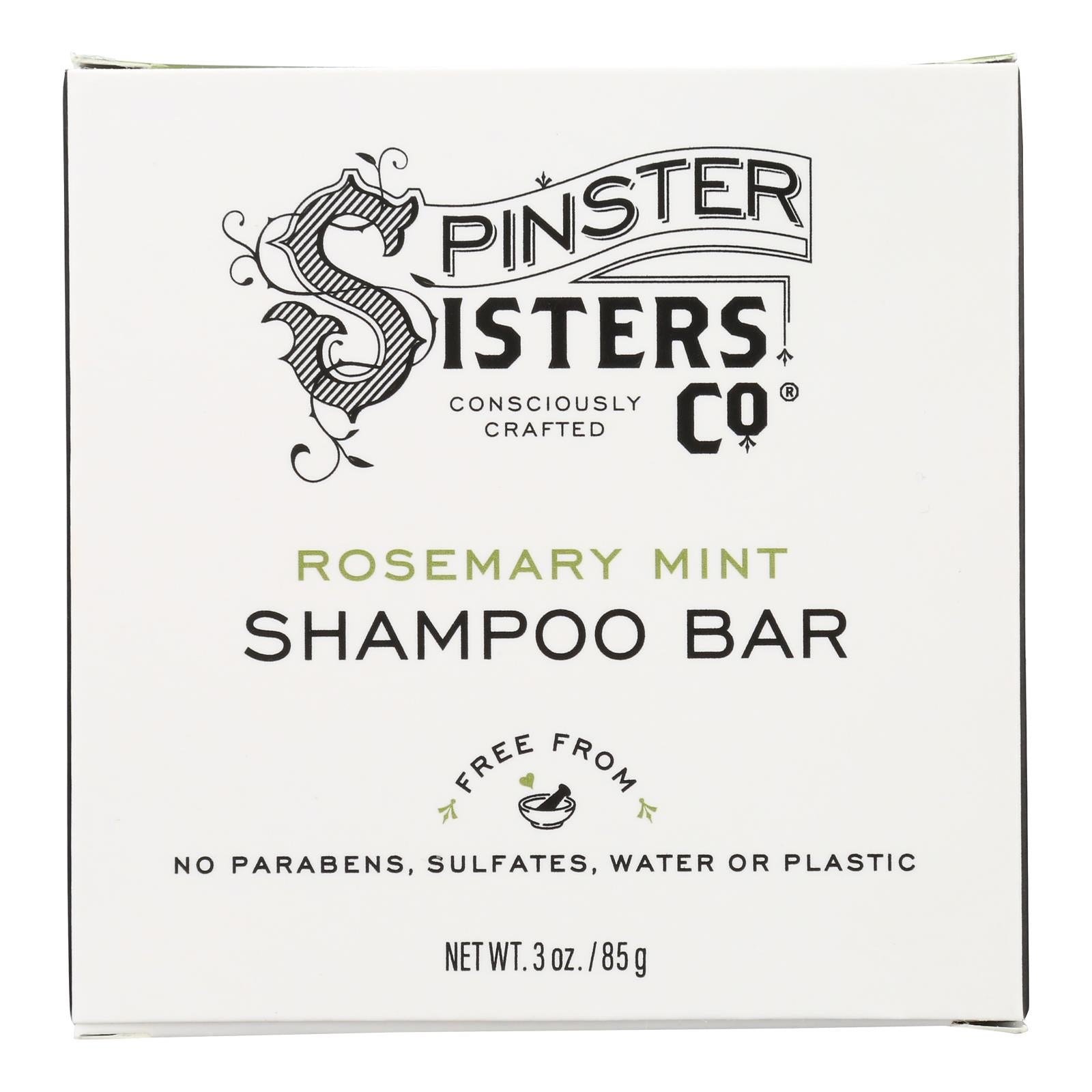 Champú en barra Rosemary Mountain de 85 ml de Spinster Sisters Company