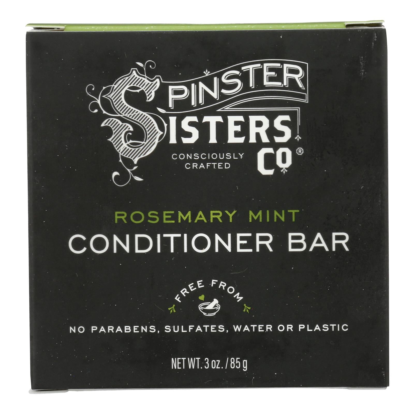 Acondicionador en barra de romero y menta de Spinster Sisters Company - 3 oz.