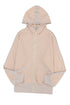Colorblock Hooded Coat Plus Size