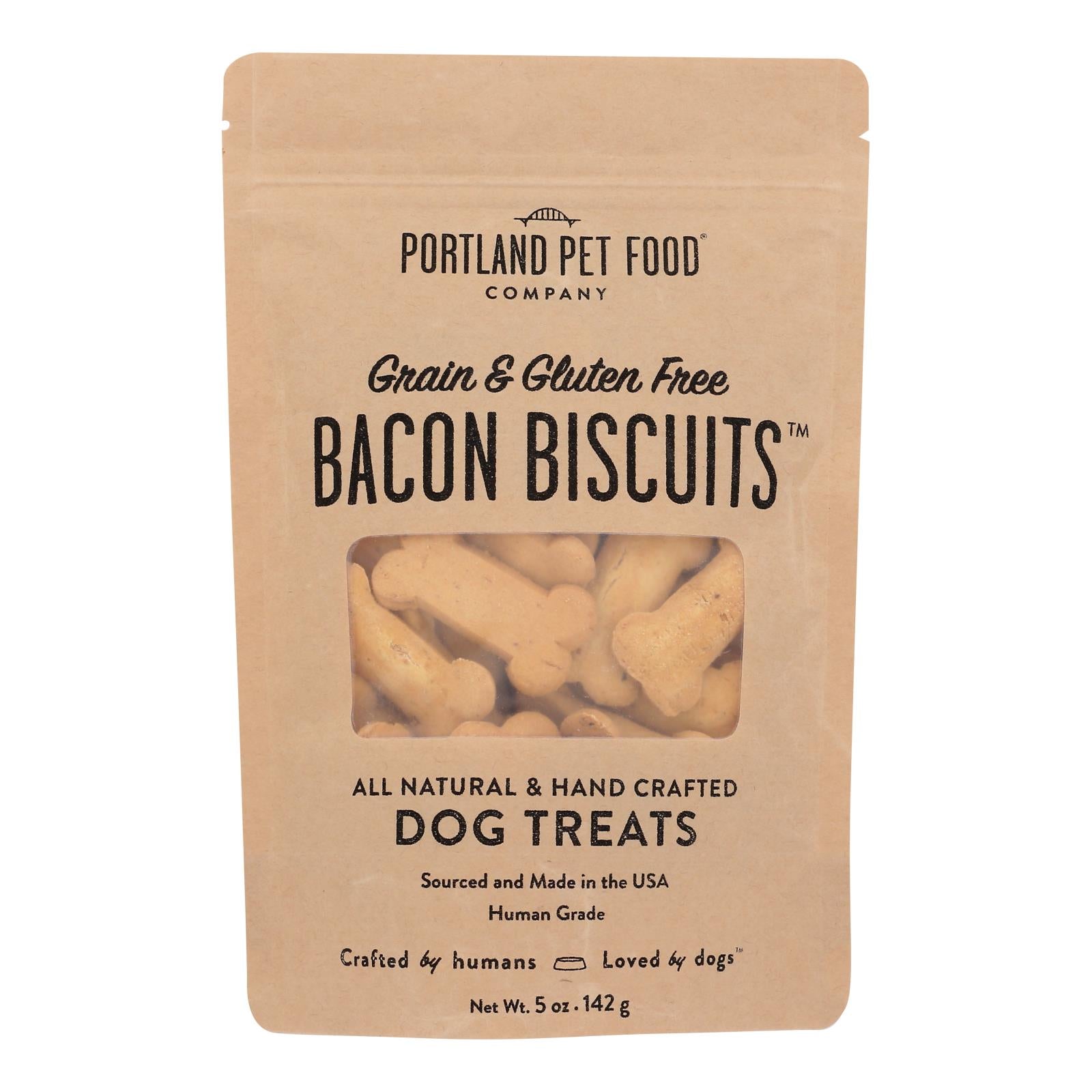 Portland Pet Food Company - Galletas de tocino y golosinas para perros, caja de 6 (5 oz)
