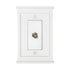 Mantel White Composite - 1 Cable Jack Wallplate