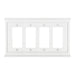 Mantel White Composite - 4 Rocker Wallplate