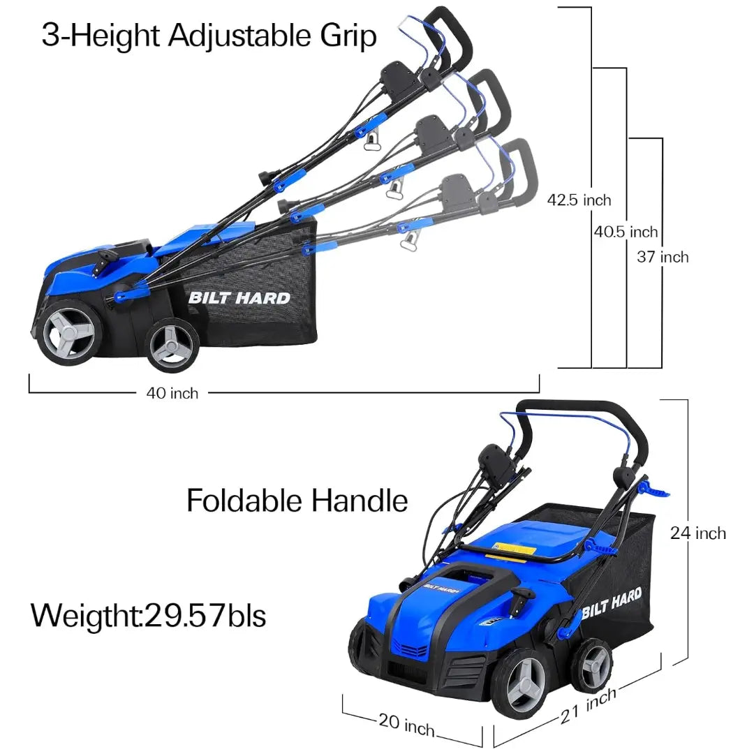 BILT HARD 15 Amp Electric Dethatcher & Scarifier: 16