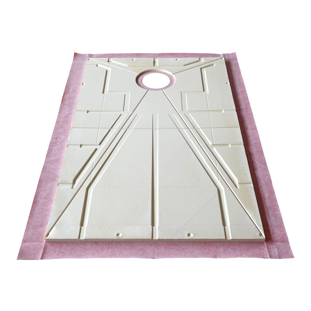 Guru Superkit Square Shower Tray 36" x 60" Off Center ABS Without Drain