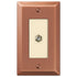 Century Brushed Copper Steel - 1 Cable Jack Wallplate