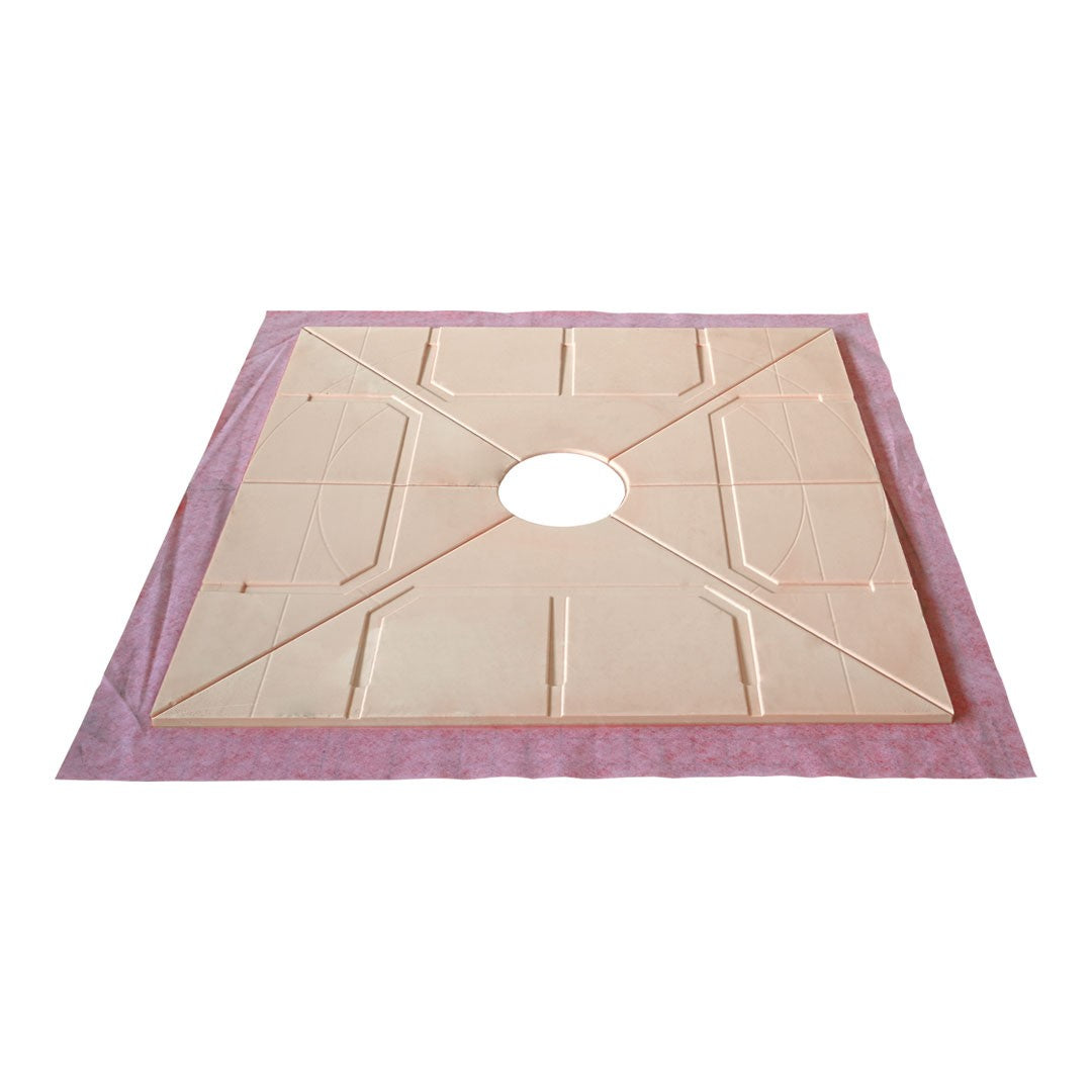Guru Superkit Square Shower Tray 48" X 48" Center PVC Without Drain