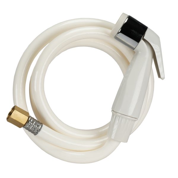 Universal Kitchen Sink Spray Hose & Head in White