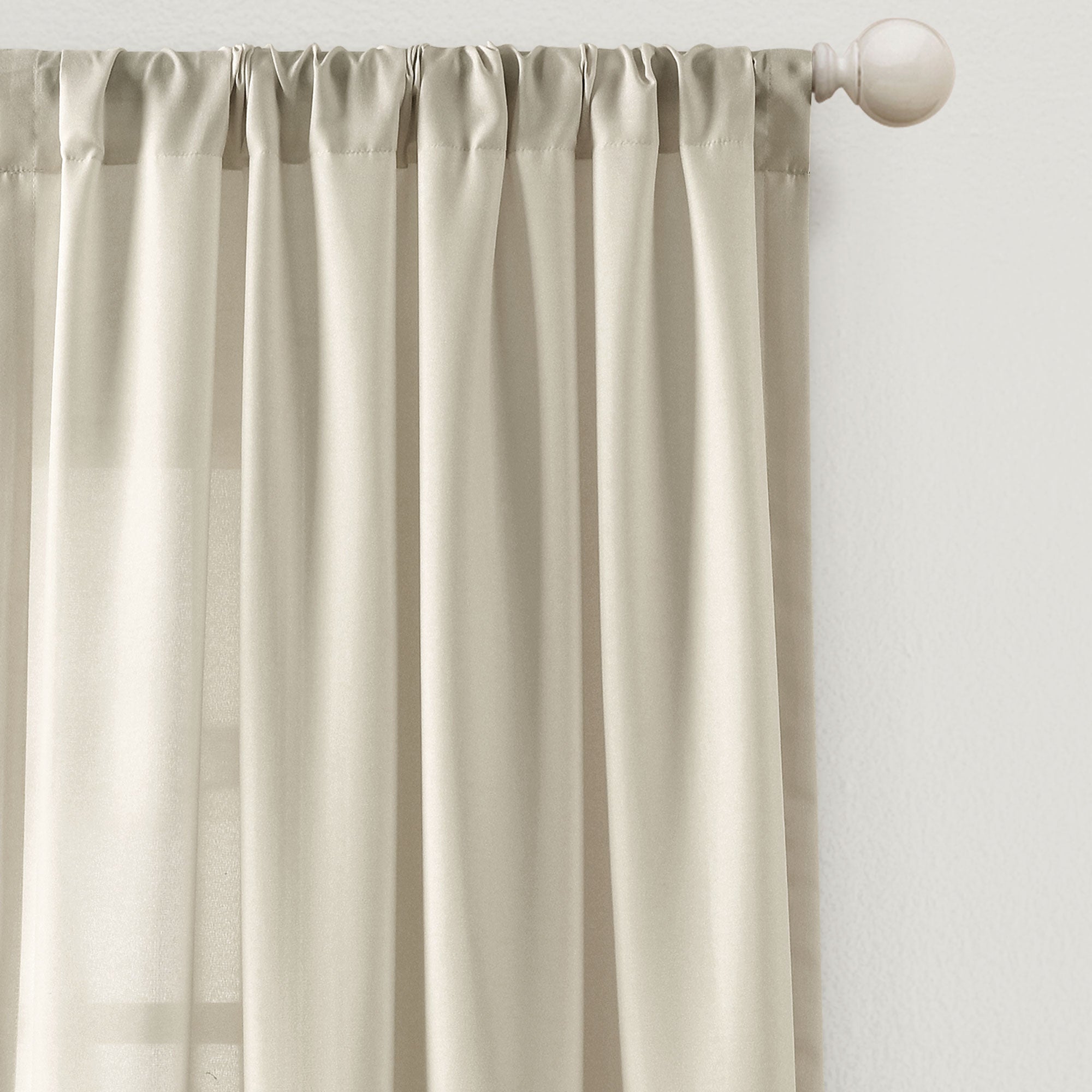 Tulle Skirt Solid Window Curtain Panel Set
