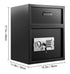 1.7 cbf Drop Depository Safe with electronic lock backup keys