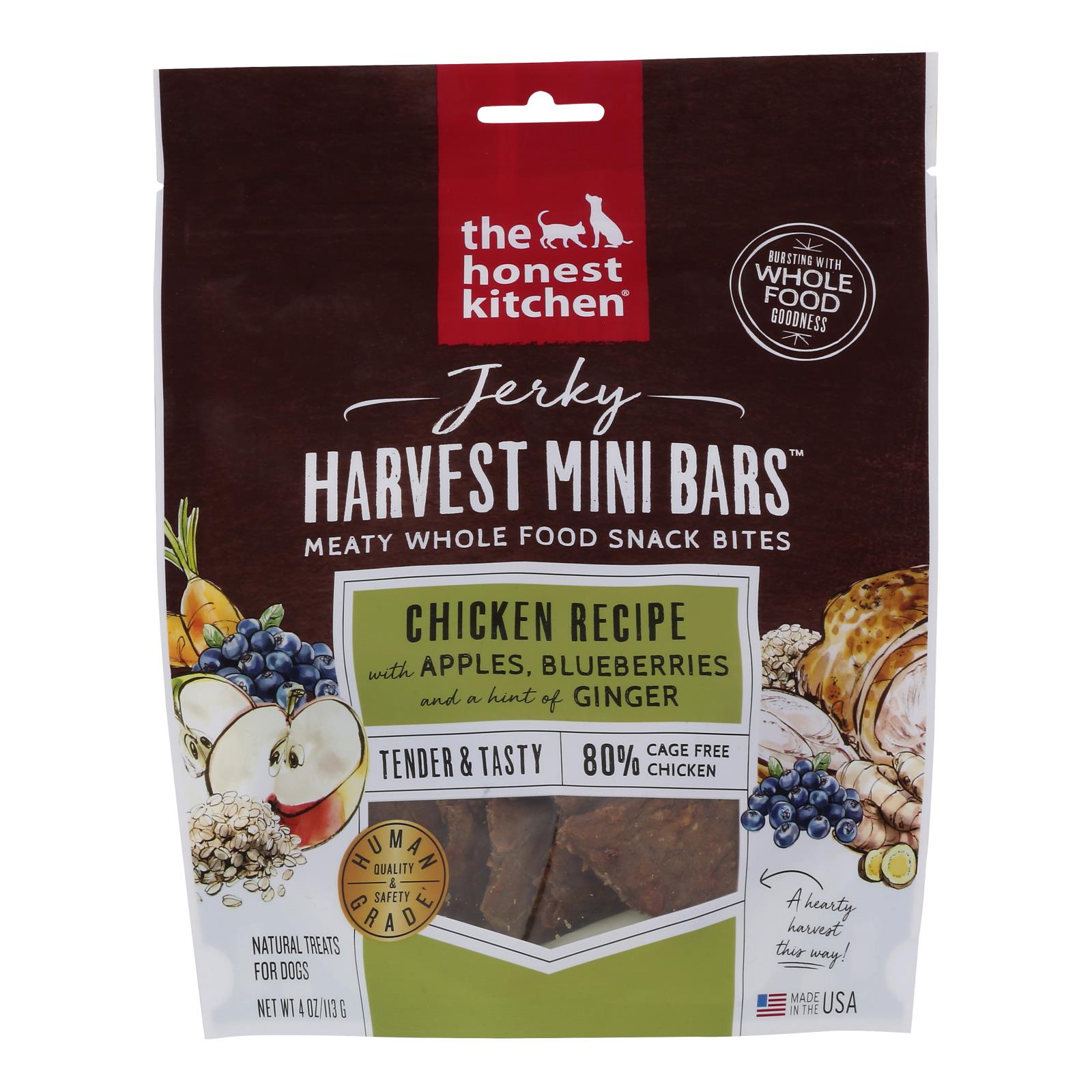 The Honest Kitchen - Mini pollo para perros con aderezo para perros - Caja de 6 (4 oz)