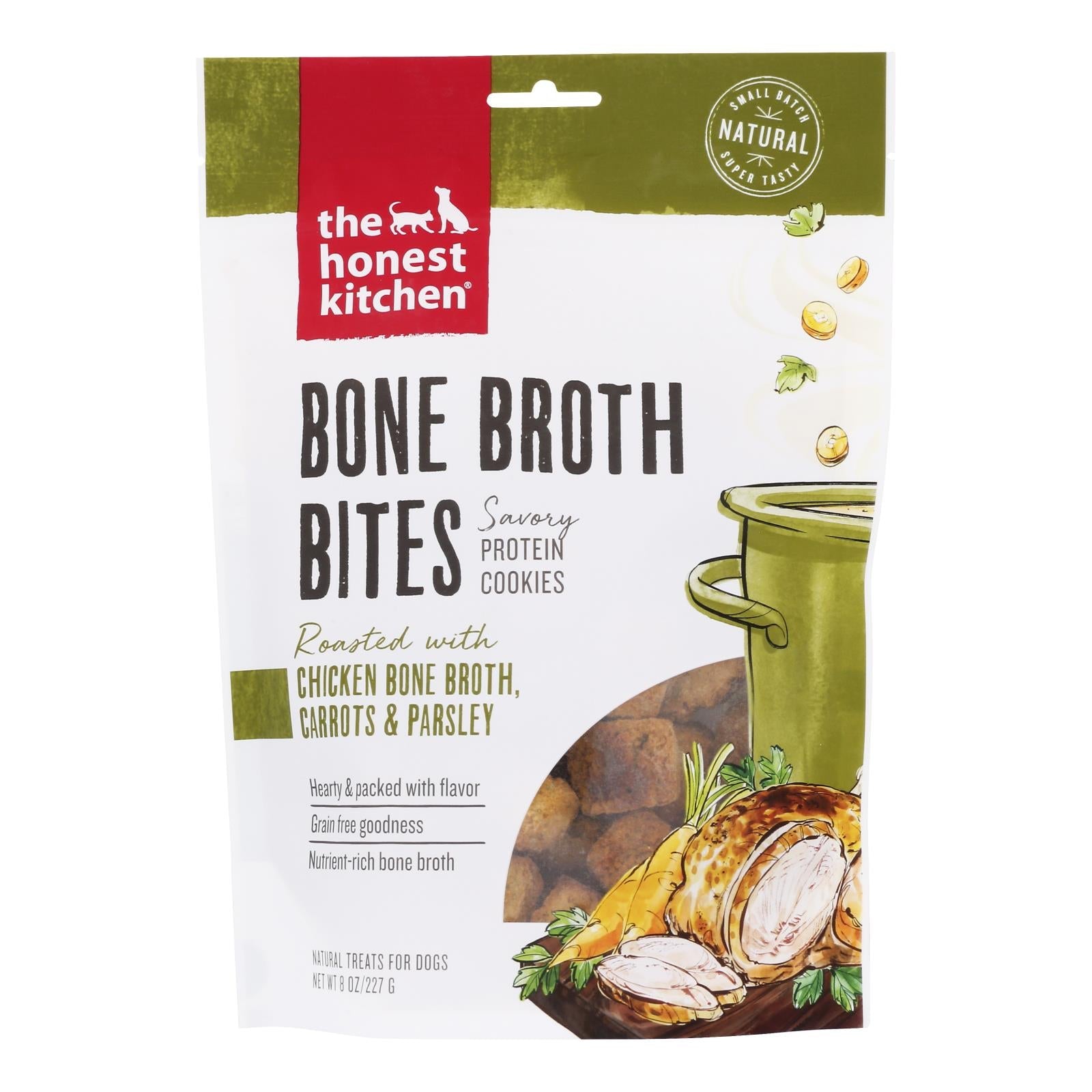 Carrito de premios para perros The Honest Kitchen, con pollo - 8 oz, caja de 6"